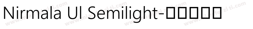 Nirmala Ul Semilight字体转换